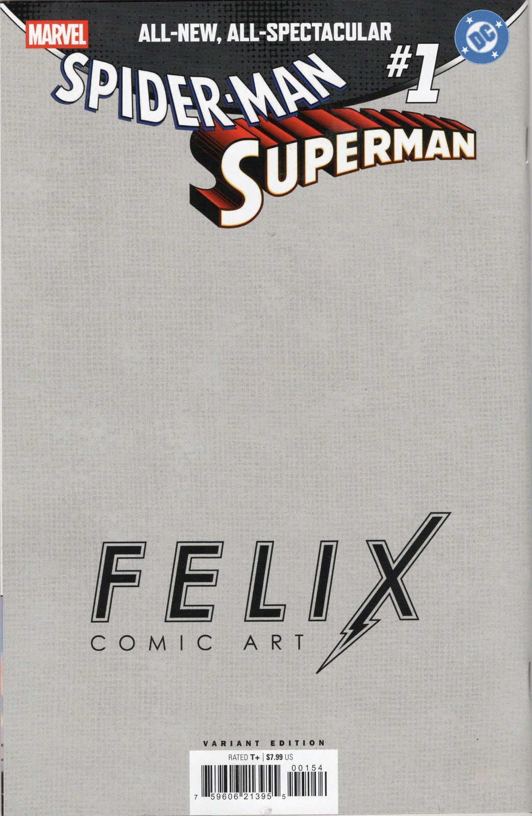 SPIDERMAN SUPERMAN 1 STEGMAN JOHNSON FELIX COMIC ART VARIANT NM MARVEL DC 2026