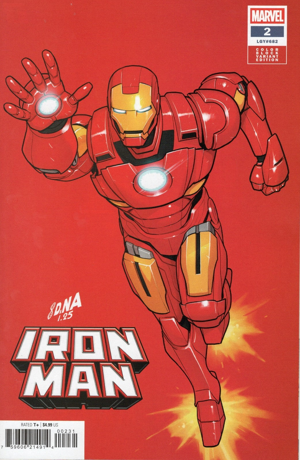 Iron Man #2 Marvel Comics 2026 1st Print David Nakayama Color Block Red Cover