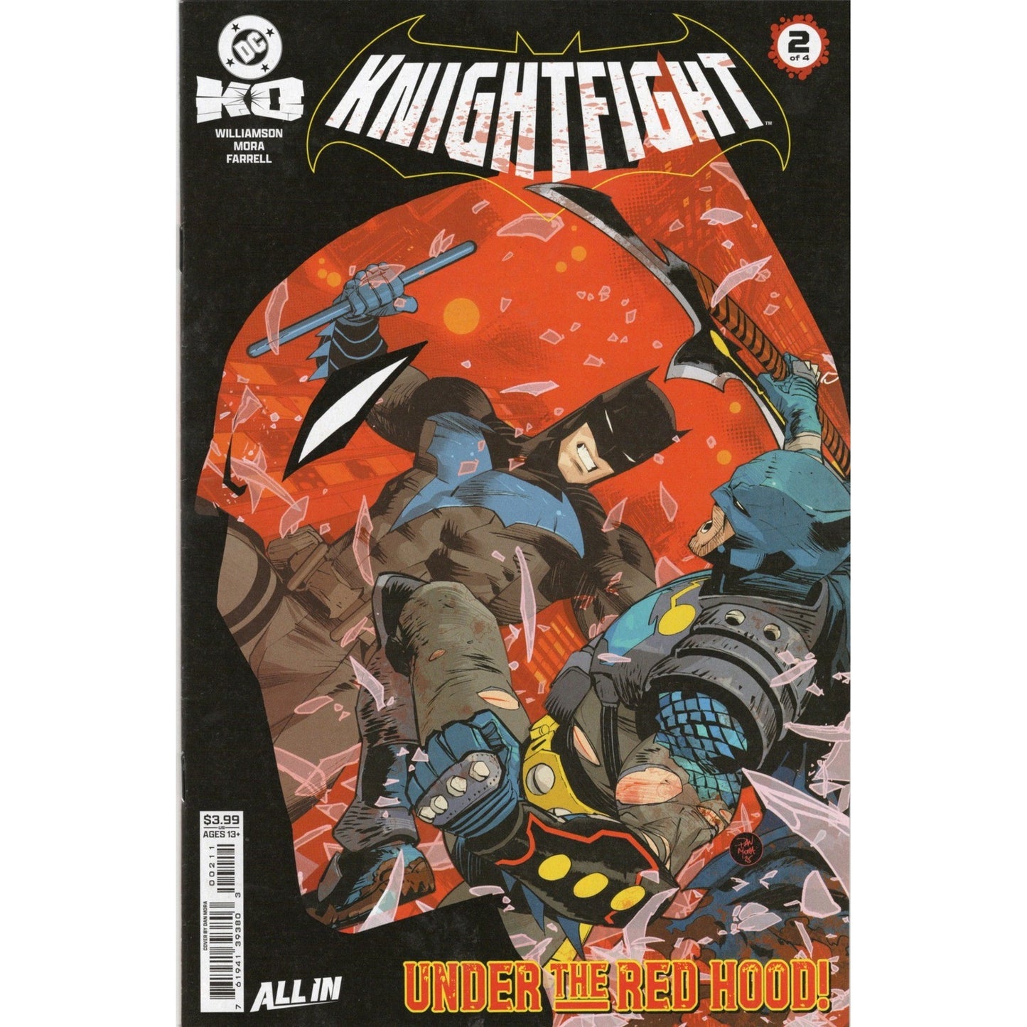 DC KO Knightfight 2 Dan Mora Cover Batman Nightwing Under the Red Hood