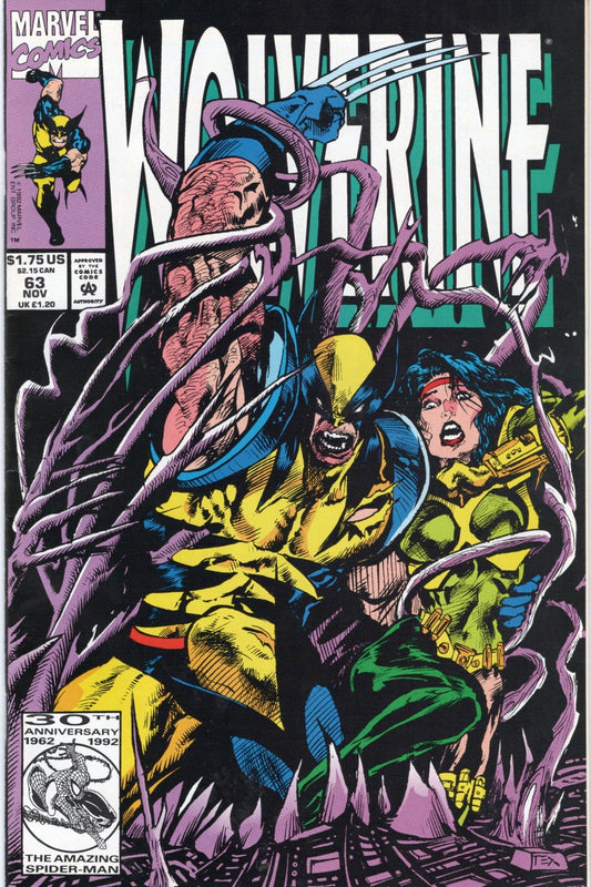WOLVERINE # 63 VF DIRECT COPY MARVEL COMICS 1992 VF