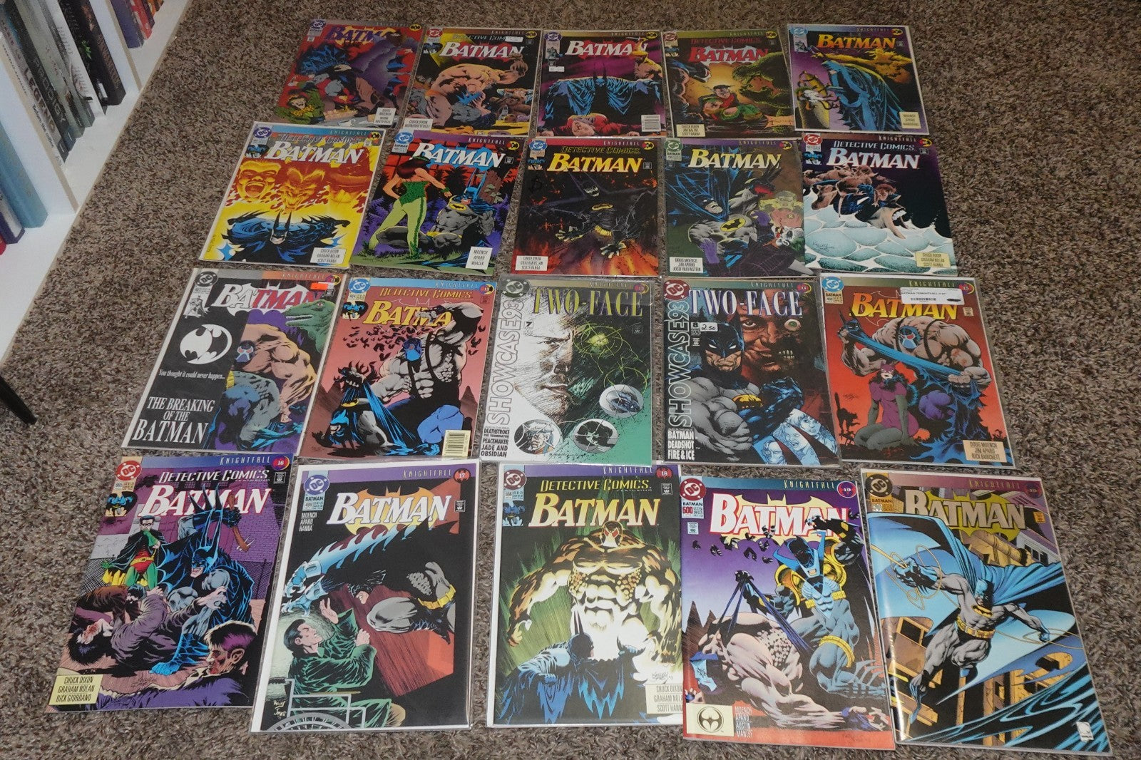 1993 Batman Knightfall #1-19 DC Comics Complete Set High Grade Bane 