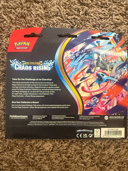 [Charmeleon] 3-Pack Blister Chaos Rising ME04 Pokemon TCG Ready To Ship