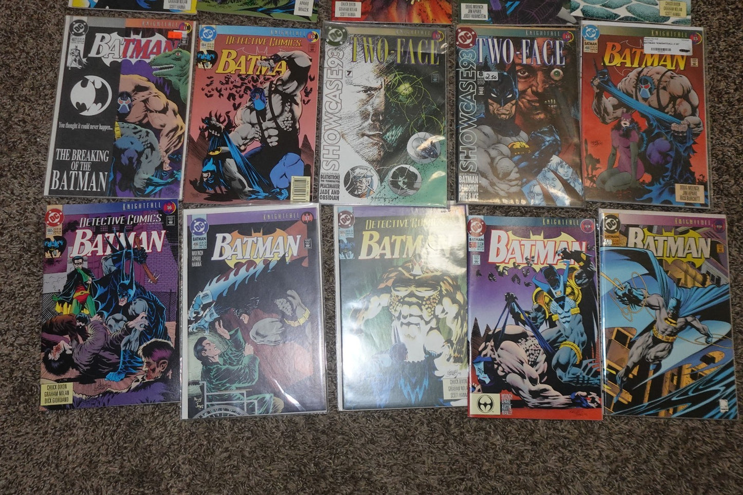 1993 Batman Knightfall #1-19 DC Comics Complete Set High Grade Bane 