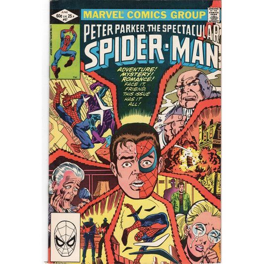 Spectacular Spider-Man 67 Marvel Comics 1982 Kingpin Boomerang VF Direct Edition