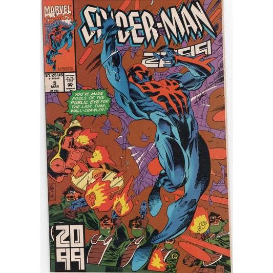 Spider-Man 2099 #5 Marvel Comics 1993 VF Direct Edition Miguel O'Hara Copper Age