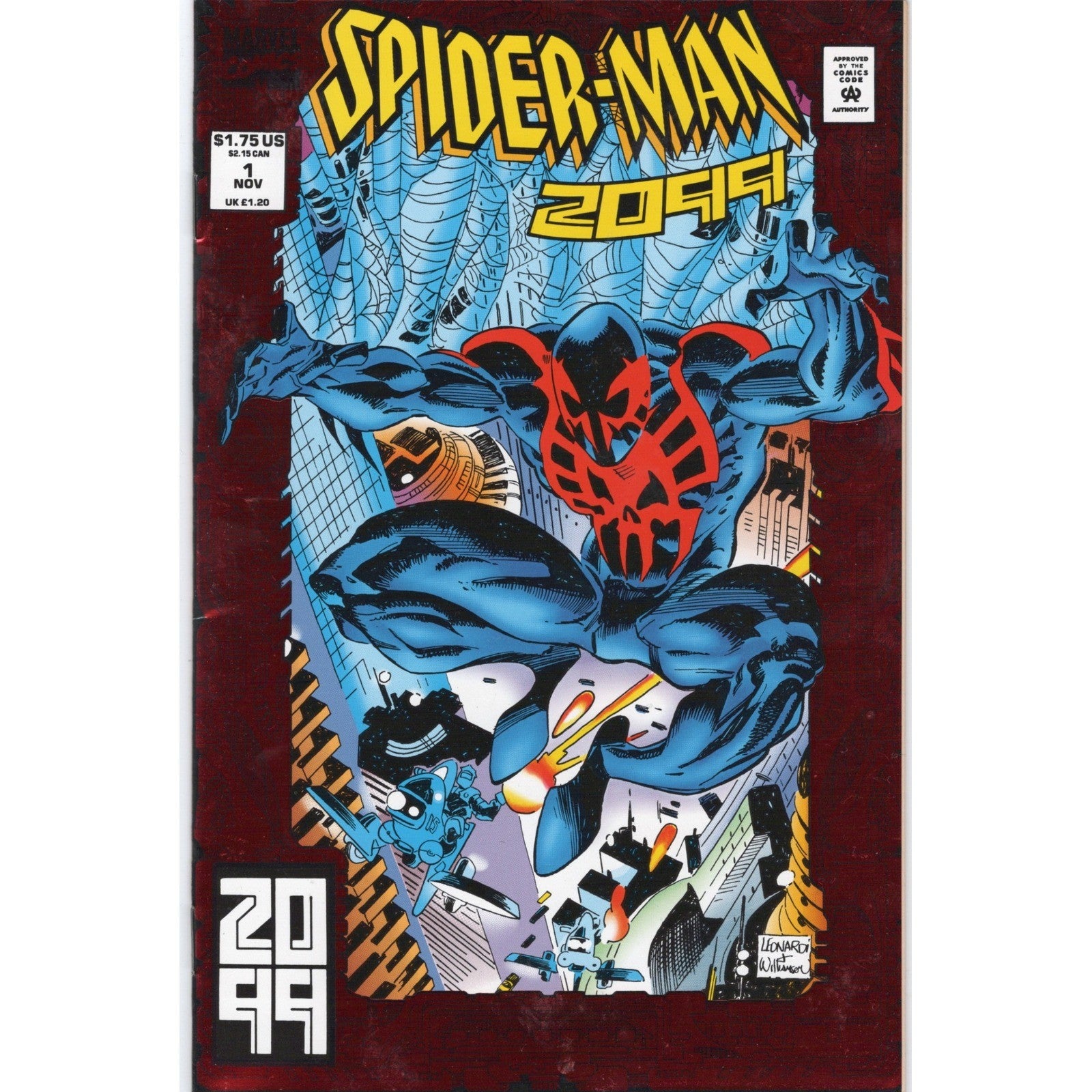 Spider-Man 2099 #1 1992 Marvel Comics 1st Appearance Miguel O'Hara Direct