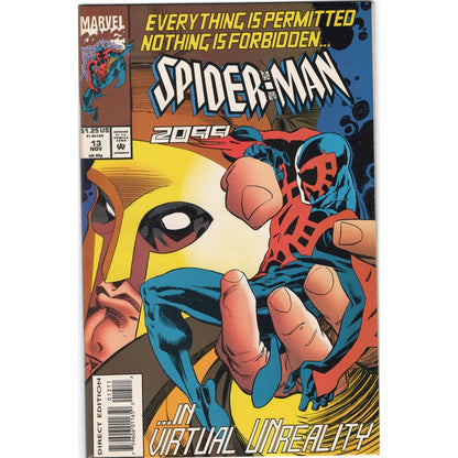 Spider-Man 2099 #13 Marvel Comics 1993 Miguel O'Hara Virtual Unreality VF Direct
