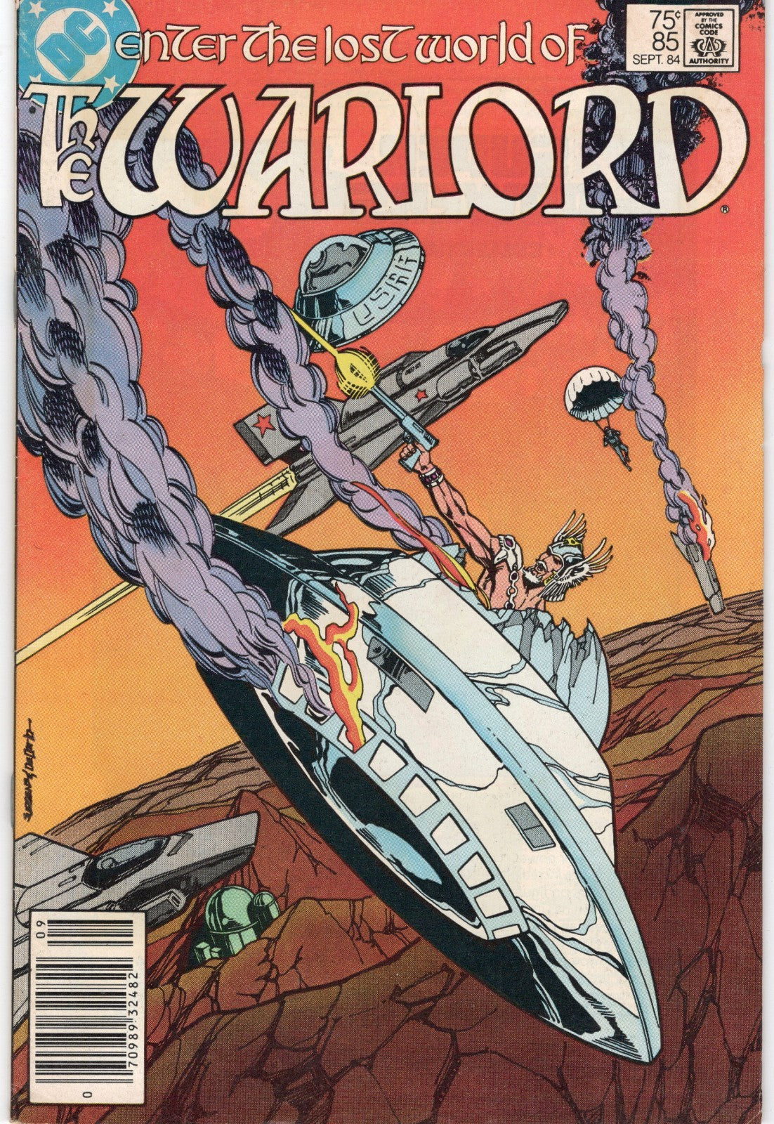 Warlord #85, Newsstand w/Mark Jeweler Insert 1984