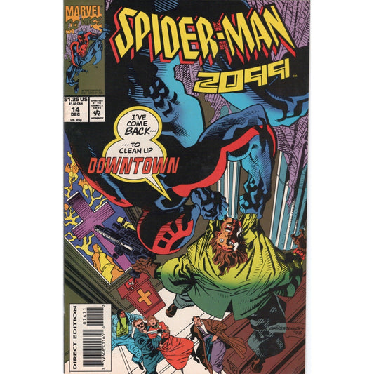 Spider-Man 2099 #14 Marvel Comics 1993 Miguel O'Hara VF Direct Edition
