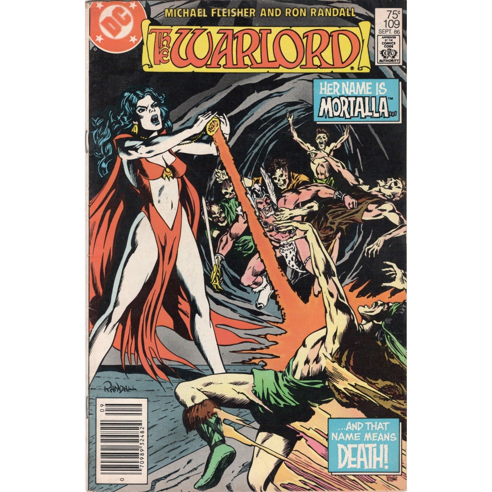 DC Comics The Warlord #109 Sept 1986 Mortalla Michael Fleisher Ron Randall Fine