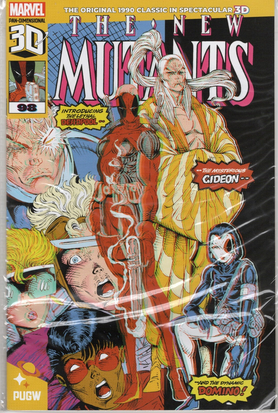 New Mutants #98 (Pan-Galactic Edition 3-D with Glasses) Near Mint (9.4)