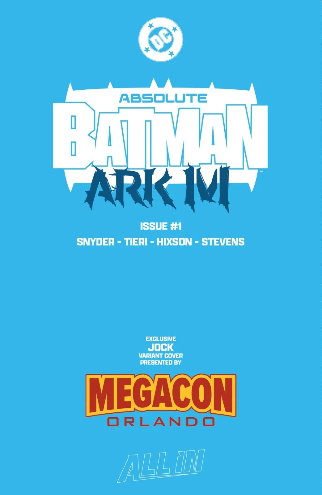 Absolute Batman: Ark M #1 2nd Print Exclusive Trade Cover Variant Signed By Jock
