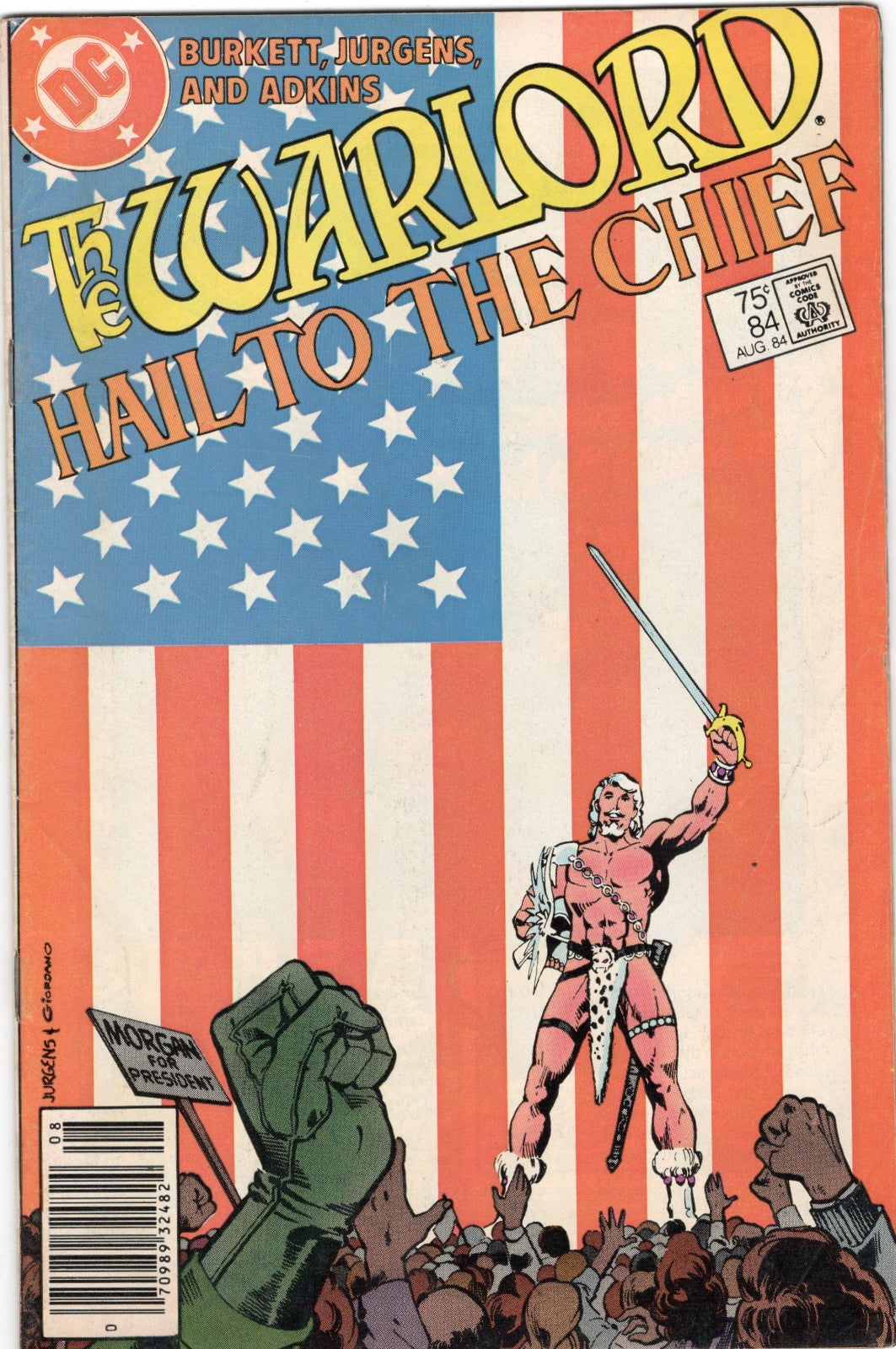 Warlord #84 (1984) DC Comics Newsstand 1st Print Comic Book 7.0
