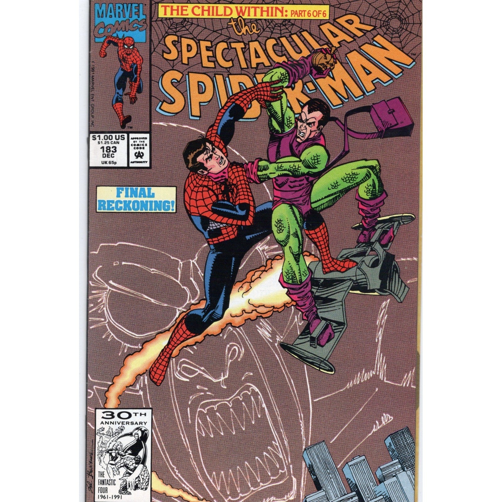 Spectacular Spider-Man 183 Dec 1991 Marvel Comics Green Goblin VF