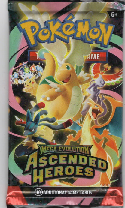 Pokemon Ascended Heroes Booster Pack 1x - Ships Today!
