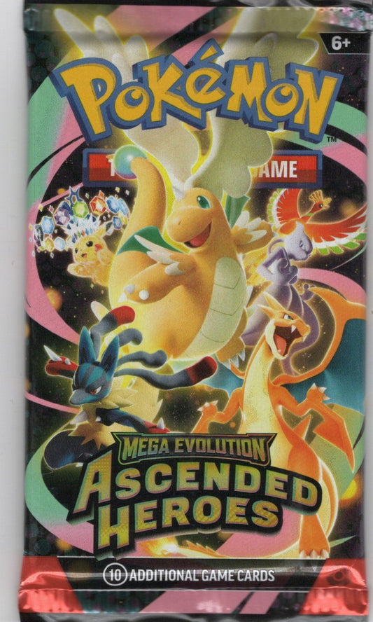 Pokemon Ascended Heroes Booster Pack 1x - Ships Today!
