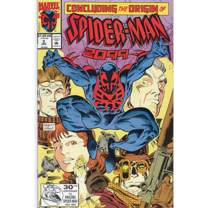 Spider-Man 2099 #3 Marvel Comics 1993 Origin Story VF Direct Edition