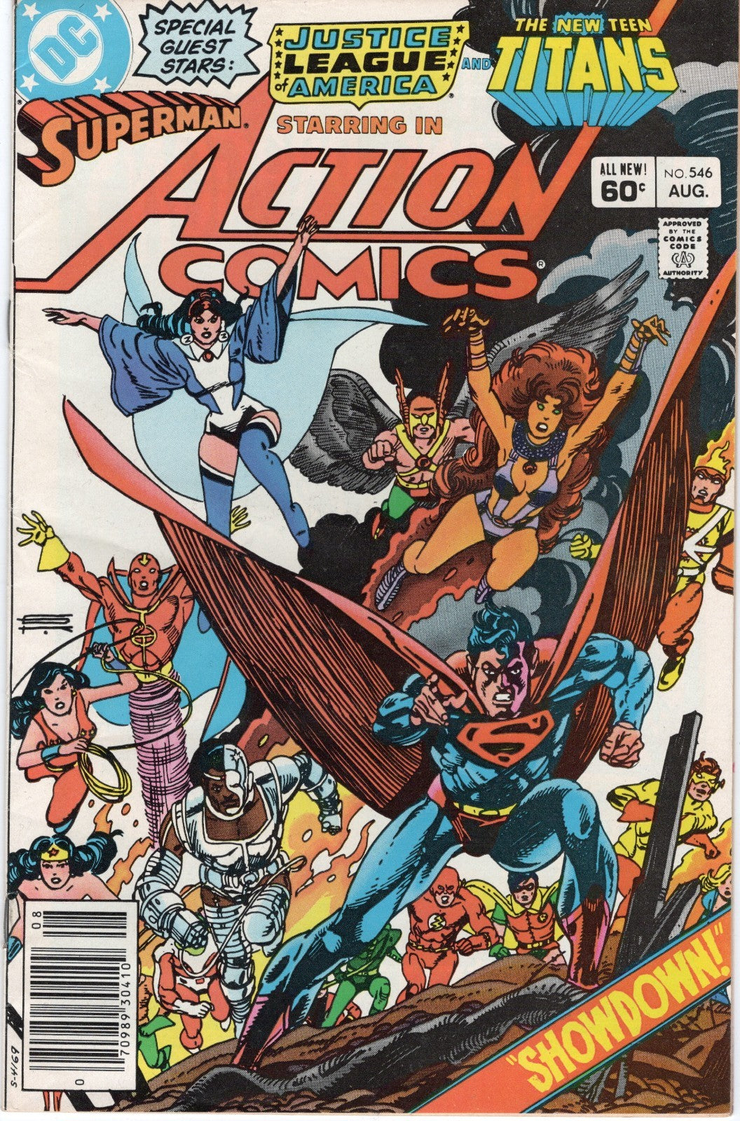 Action Comics #546 Superman, Brainiac! JLA New Teen Titans DC Comics Aug. 1983