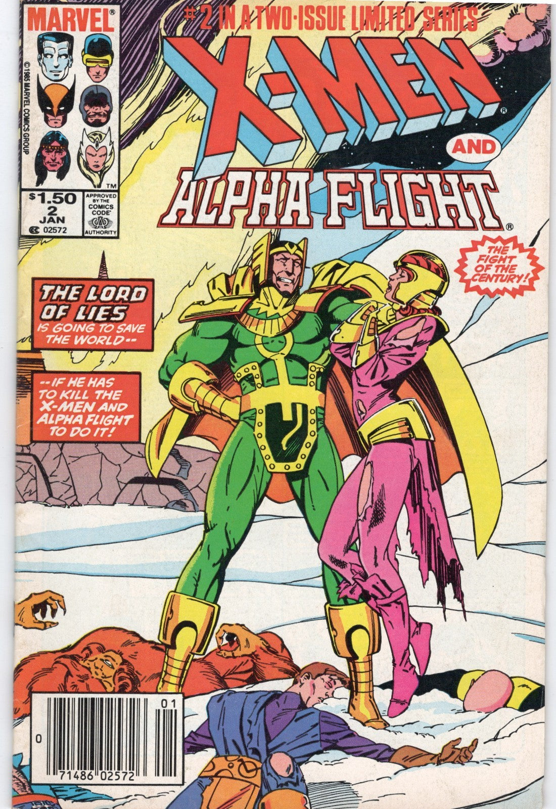 X-Men Alpha Flight #2 (Marvel Comics January 1986) High Grade VF/NM