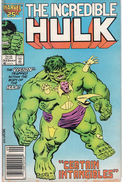 The Incredible Hulk #323 Newsstand Variant (Marvel Comics September 1986)