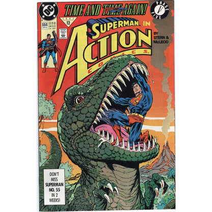 DC Action Comics 664 Superman Time and Time Again Phase 5 April 1991 VF