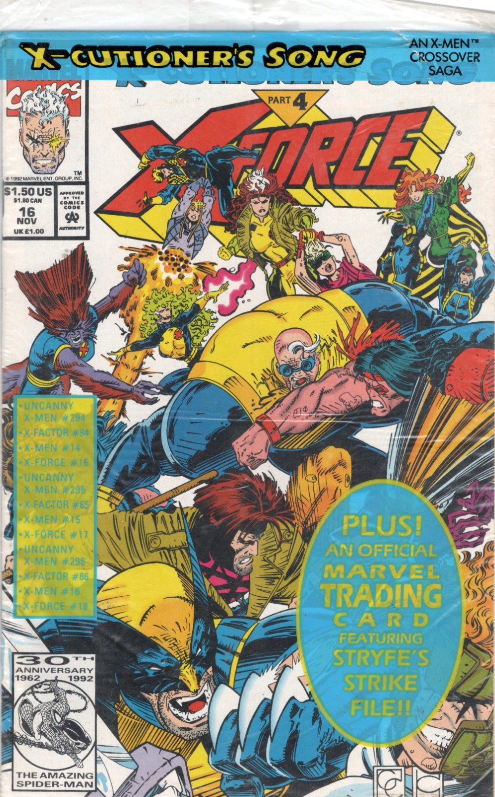 X-Force #16 (1992) Marvel Comics Polybagged 1st Print Comic Book