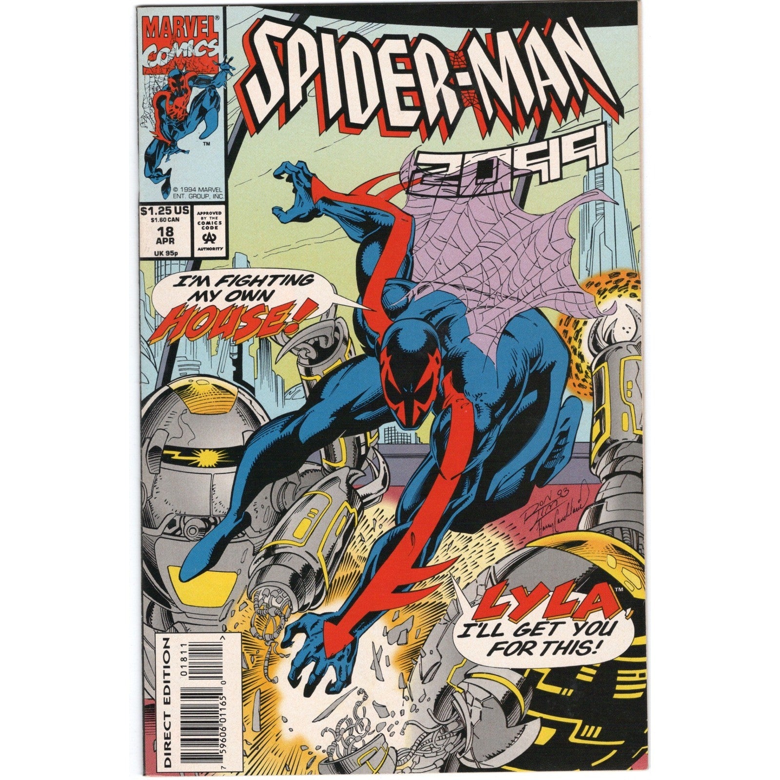 Spider-Man 2099 #18 Marvel Comics 1994 Rick Leonardi VF/NM Direct Edition