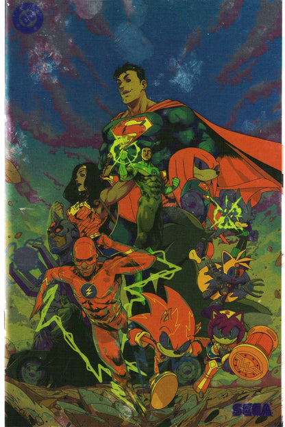 DC X SONIC THE HEDGEHOG METAL LEGION #1 COMIC COVER E FOIL NM 1ST PRINT 2026 DC