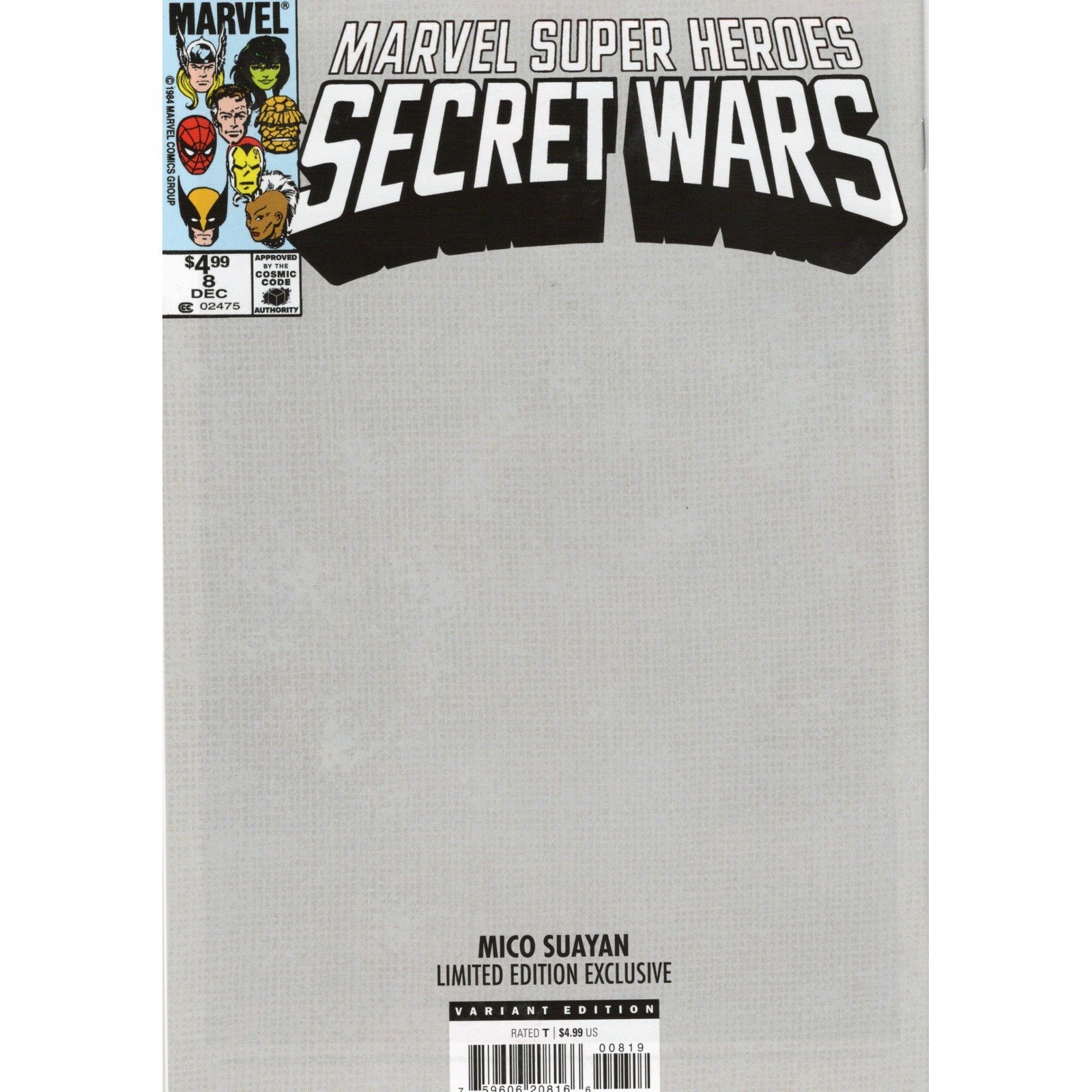 Marvel Super Heroes Secret Wars 8 Mico Suayan Limited Edition Variant Spider-Man