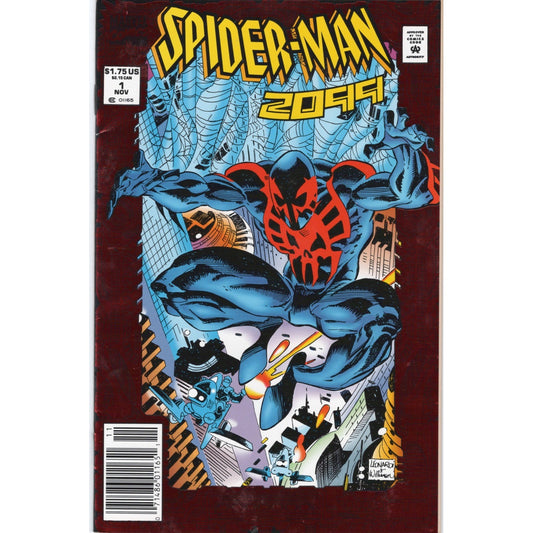 Spider-Man 2099 #1 Newsstand Edition 1st Miguel O'Hara Marvel Comics 1992 VF