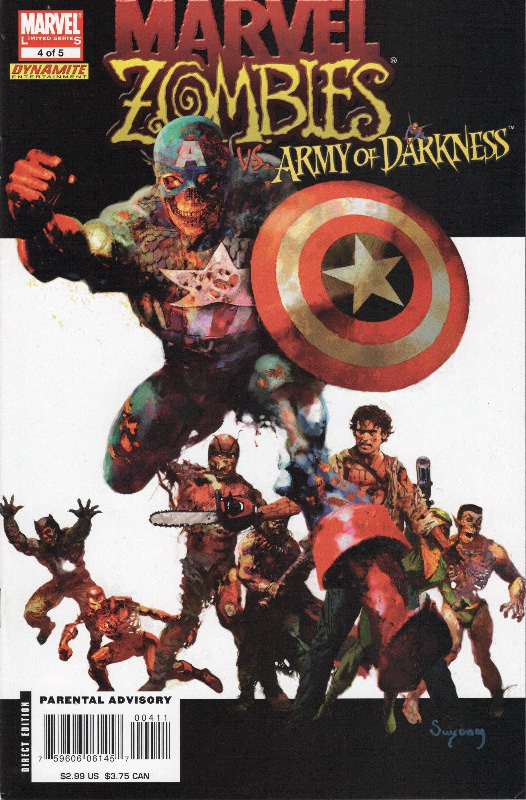 Marvel Zombies vs Army of Darkness #4 (Marvel, 2007) Arthur Suydam cover