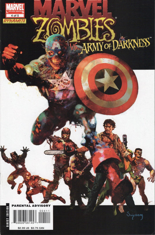 Marvel Zombies vs Army of Darkness #4 (Marvel, 2007) Arthur Suydam cover