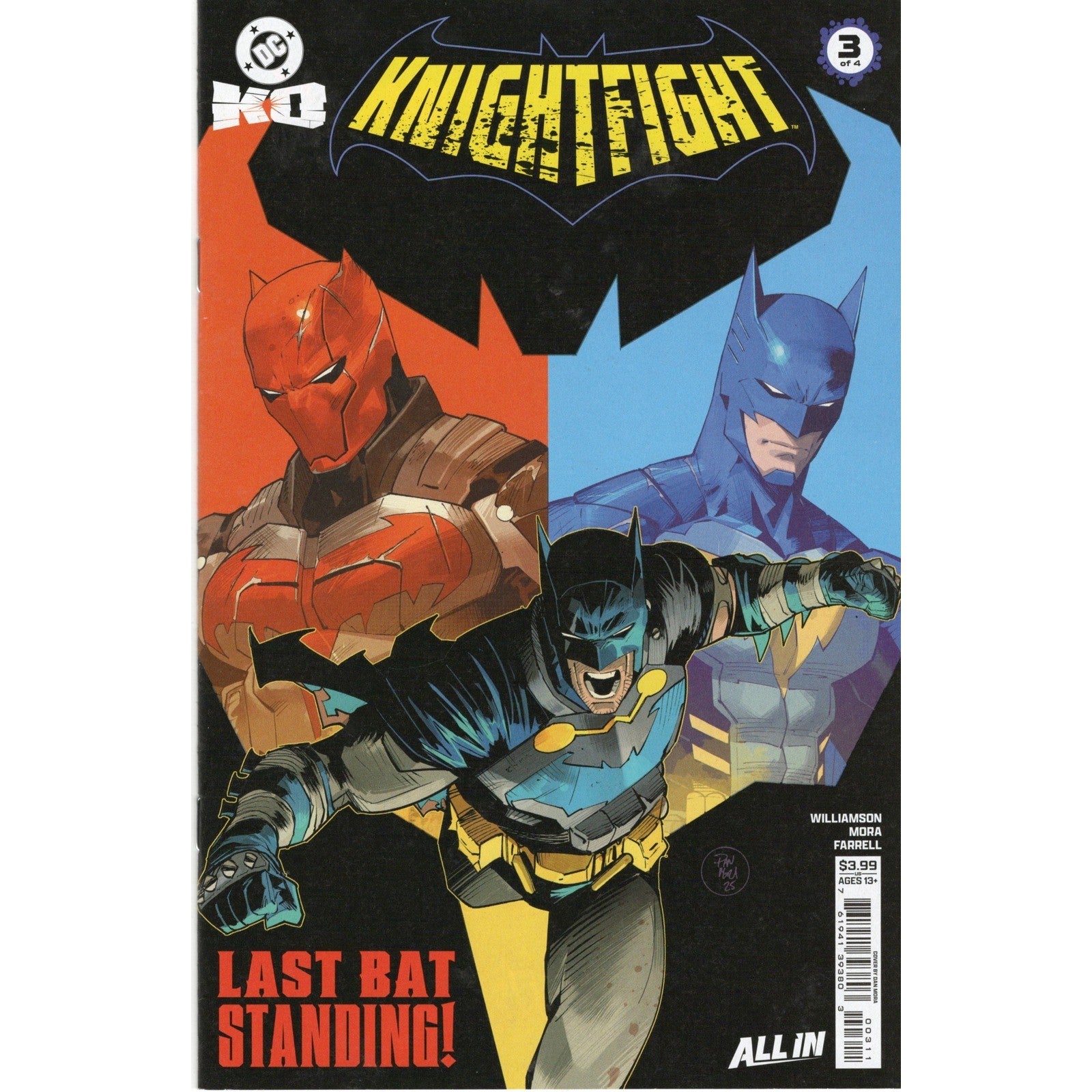DC K.O. Knightfight #3  DC Comics All In Dan Mora Cover