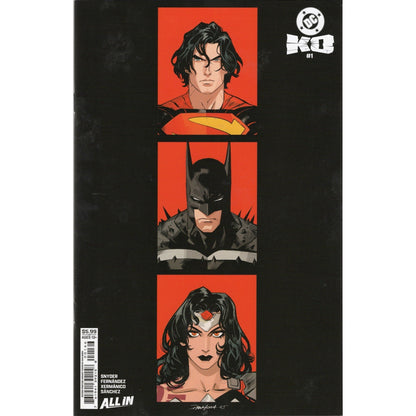 DC KO #1 2nd Print Dan Mora Variant Superman Batman Wonder Woman NM DC All In