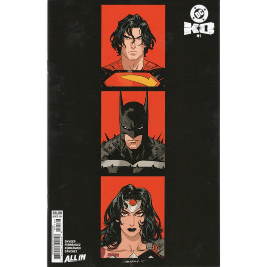 DC KO #1 2nd Print Dan Mora Variant Superman Batman Wonder Woman NM DC All In
