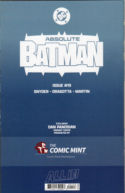 ABSOLUTE BATMAN #19 DAN PANOSIAN Exclusive Variant LE800 DC Comics Scarecrow NM+