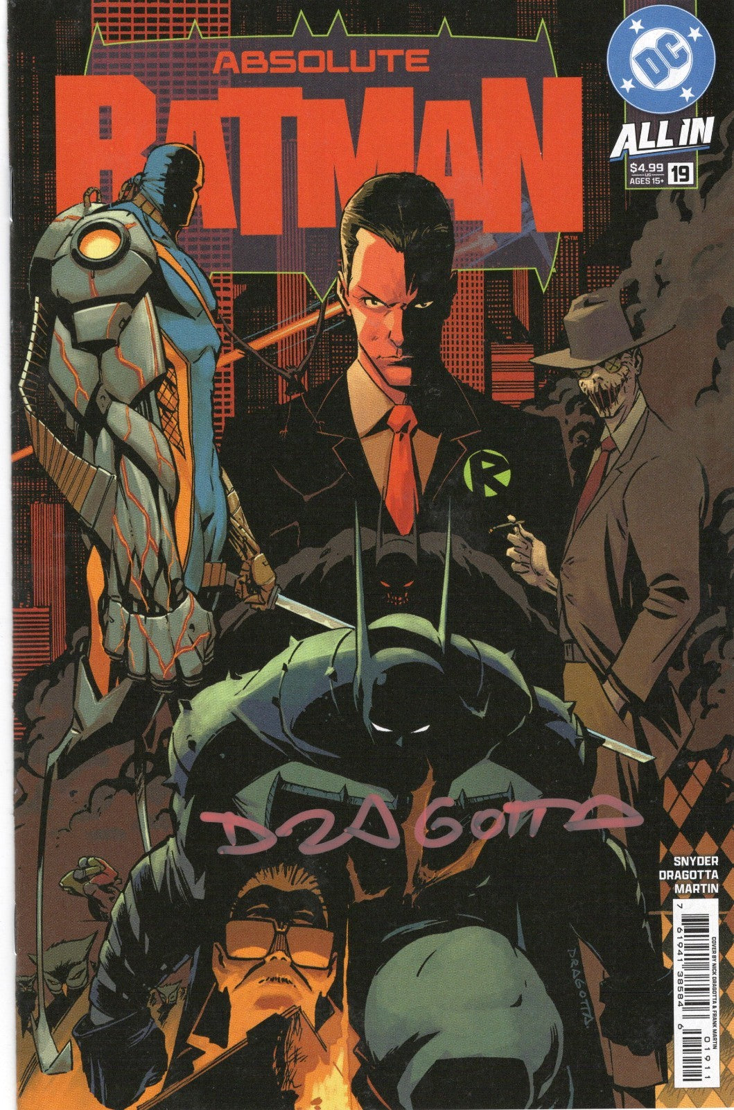 Absolute Batman #18 | Signed by Nick Dragotta w/ COA | Cover A